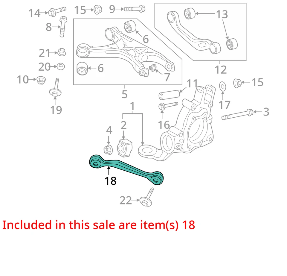 Brazo de control trasero derecho Audi A6 2011-2024 8K0501530N Foto 3 de 4