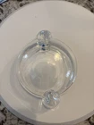 Steuben Ashtray Small Bowl or Ashtray w/ 2 Clear Side Scrolls Mid Century Signed
