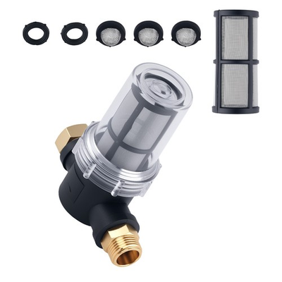 #ad Garden Inline Water Filter for Pressure Washer Hose Pump Protection $18.00