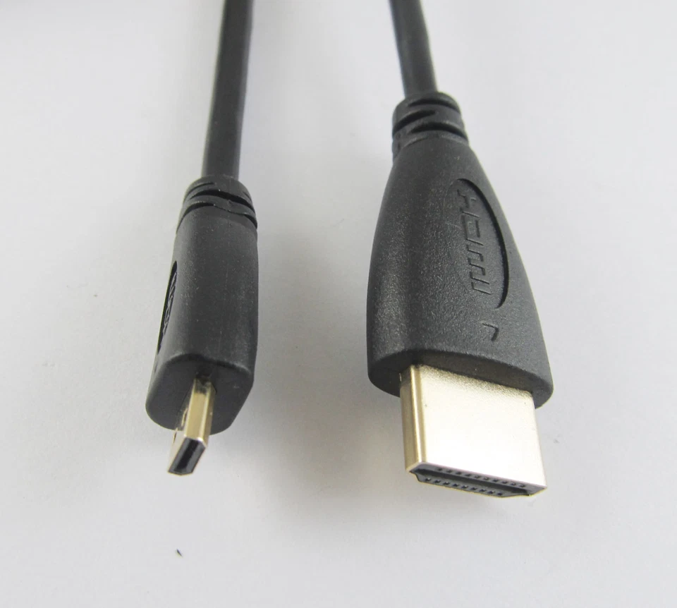 1m Micro HDMI to HDMI Male Adapter Converter Cable Motorola XOOM RAZR EVO HTC 4G - Image 2 of 2
