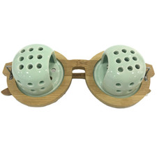 Occhiali moxibustione occhi ceramica rotolo assenzio bastoncini moxa strumento massaggio 艾灸艾草艾柱艾条