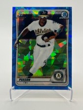 2020 BOWMAN CHROME SAPPHIRE ROBERT PUASON RC #BCP-145 ATHLETICS 1ST