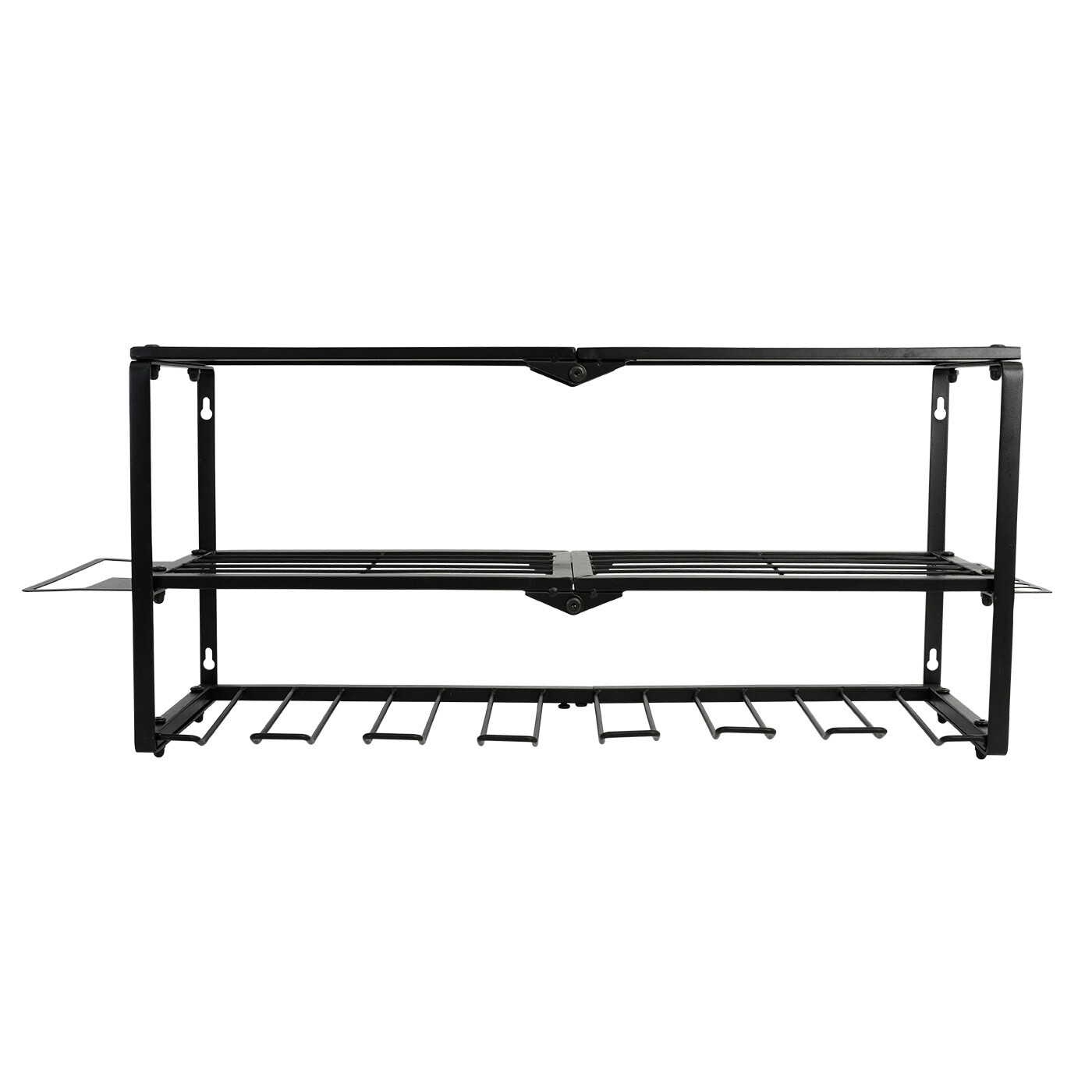 Power Tool Organizer Large 7 Drill Holder Wall Mount Heavy Duty Metal Tool Shelf