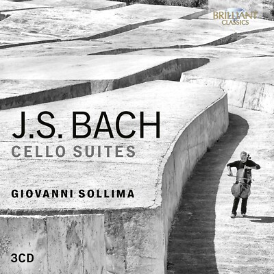 Bach Cello Suites GIOVANNI SOLLIMA Original 2024 Brilliant Classics 3 CD Box New