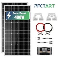 100W 200W 300W 400W Solar Panel Kit with Mounting Brackets Caravan RV Camper Van