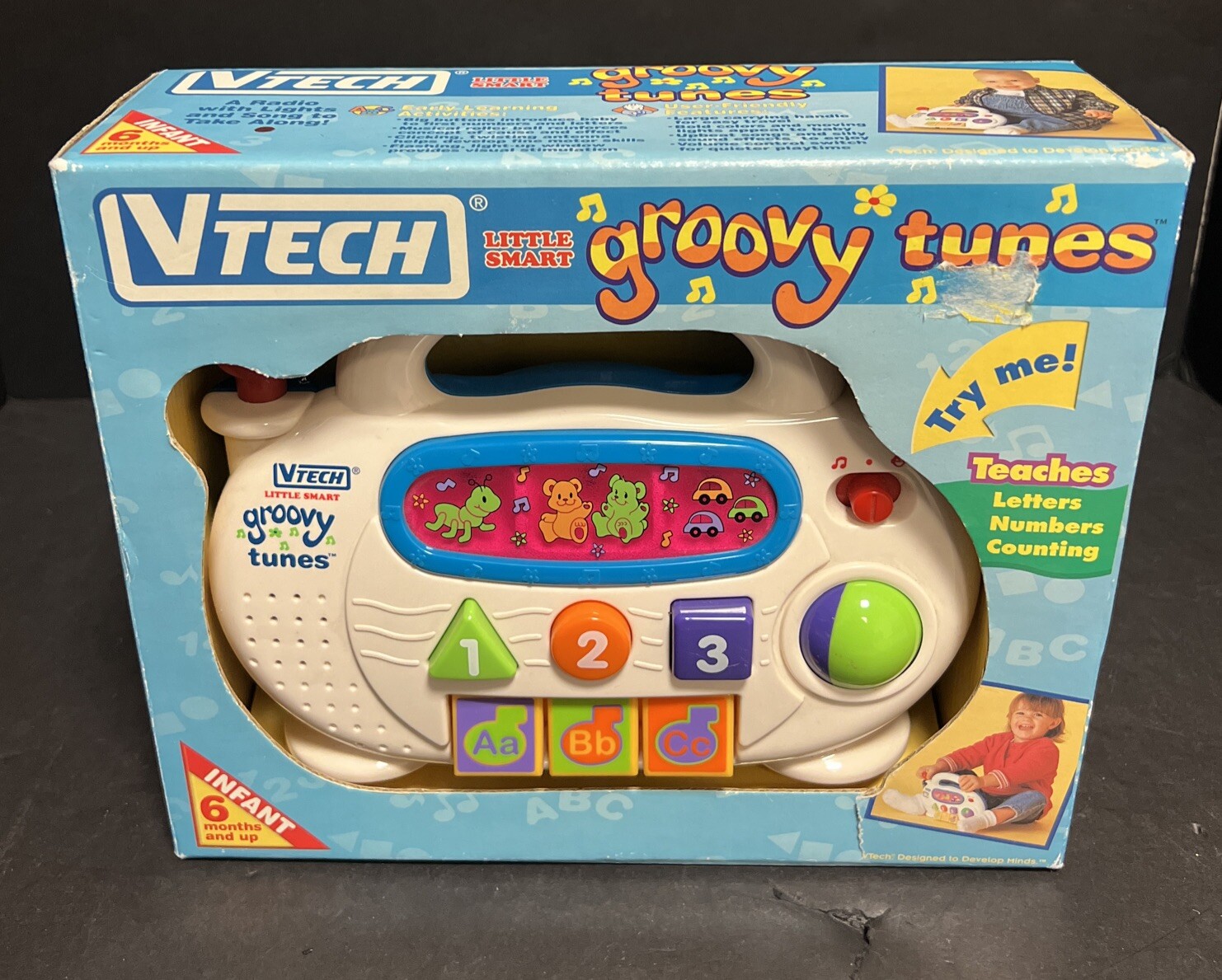 Vtech Little Smart Groovy Tunes Radio Lights Music Numbers ABCs Colors