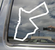 Jordan Country Outline Amman Car Truck Bumper Window Vinyl Decal Sticker 07190
