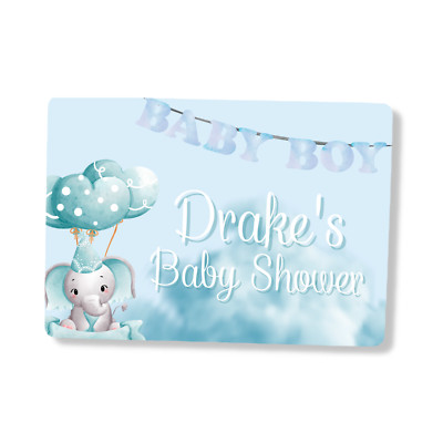 Personalisiertes Tischset - Name hinzufügen - Jungen Babyparty Design - Party Deko