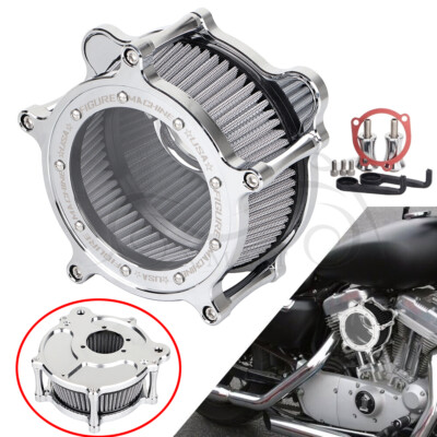 Air Cleaner Grey Intake Filter System For Harley Softail Dyna Wide Glide FXDWG 