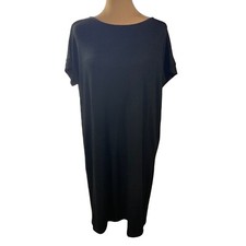 Gap Women's Knit Dress Cap Short Sleeve Lightweight Black Size S Small