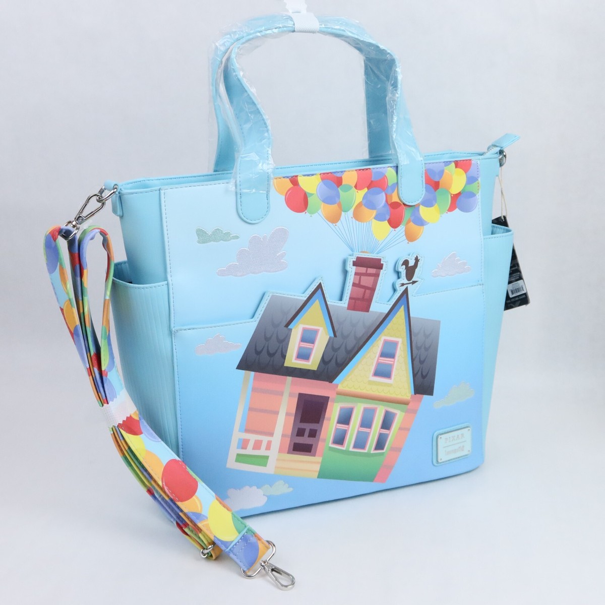 Loungefly Pixar Up Balloon House Convertible Adventure Tote Purse