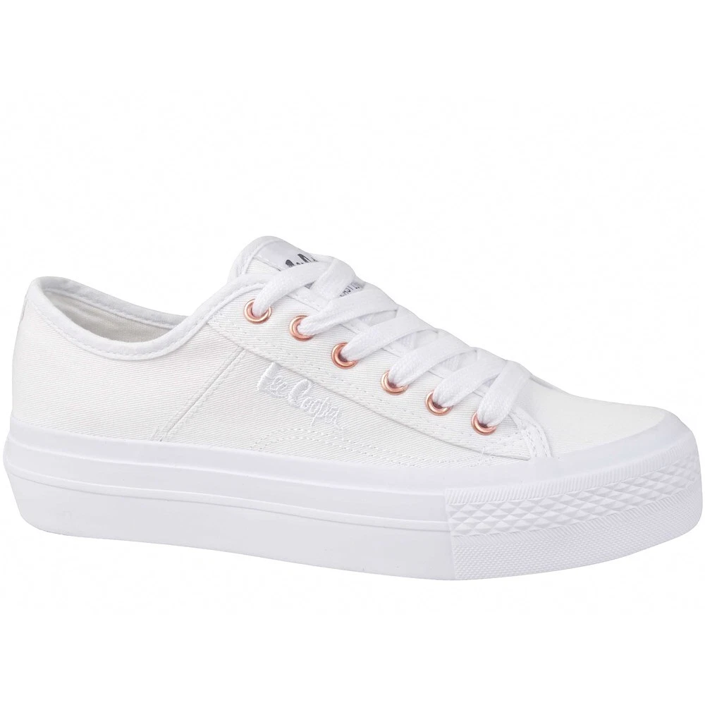 Lee cooper white best sale shoes
