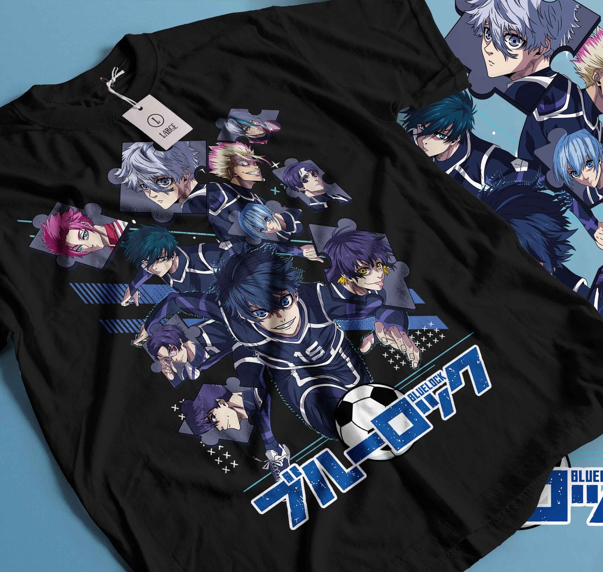 Blue Lock Yoichi Isagi Unisex T-Shirt Anime Manga  anime,japanese,Sports,Size 332 - Main Image