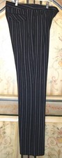 Karen Kane Vintage Black with Purple Stripes Pants size 8 USA