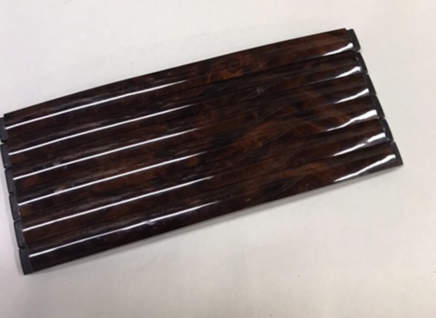 Bentley Continental Sliding Console Door Slats (6 pcs) Ft or Rear, Walnut Burl