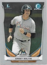 2014 Bowman Draft Chrome CASEY SOLTIS  - MIAMI MARLINS - #CDP110