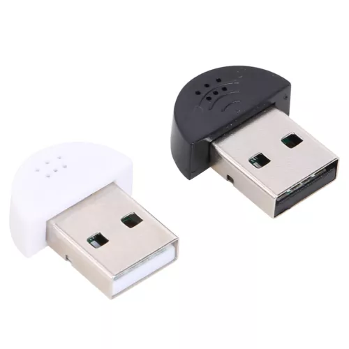 Mini USB Microphone Audio Adapter Portable Direct Connect USB Driver for PC