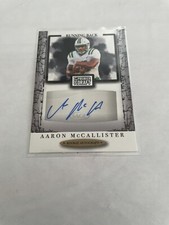 2021 Sage Premier Draft Autograph Aaron McCallister (#A32)