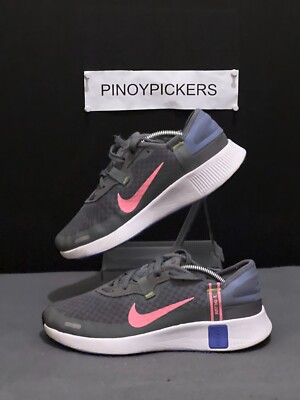 Nike Reposto DA3260-002 Gray/Pink Running Shoes Sneakers Size 5Y