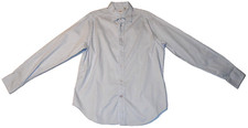 GUESS Long Sleeve Button Up Shirt Men's XL Blue Striped 100% Cotton
