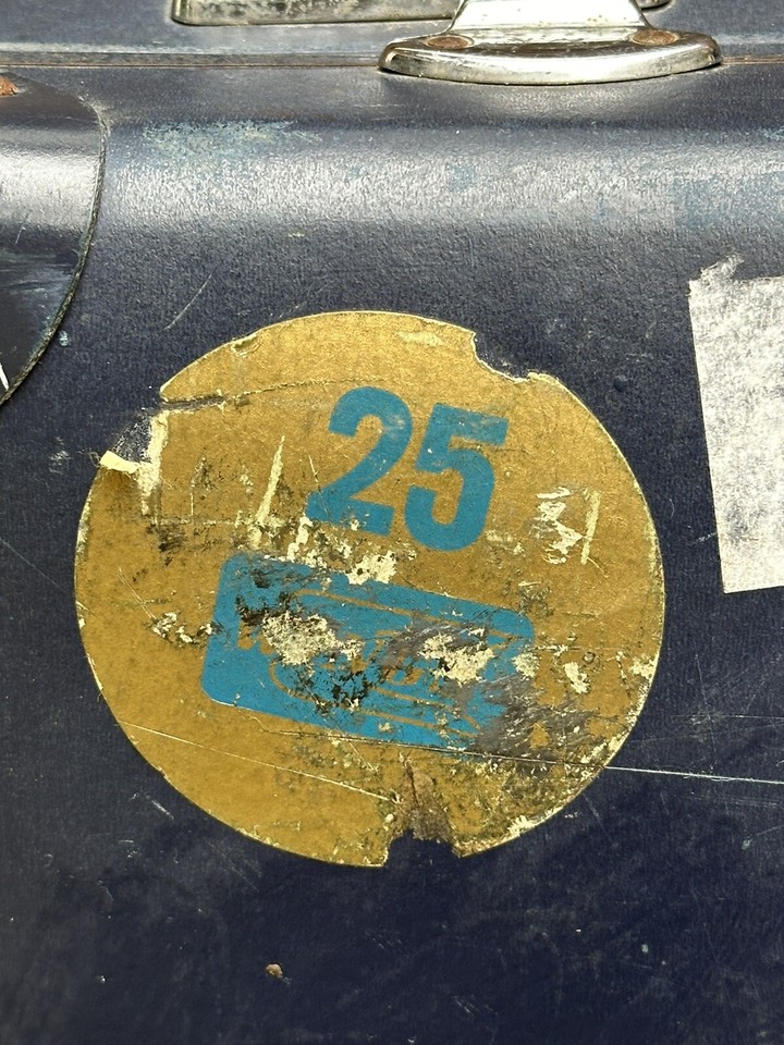 Antique Vintage 1950’s Navy Globetrotter Luggage Storage Small eBay