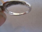 10K White Gold Pearl Solitaire Hammered Ring Size 6.5 R22 — photo 7