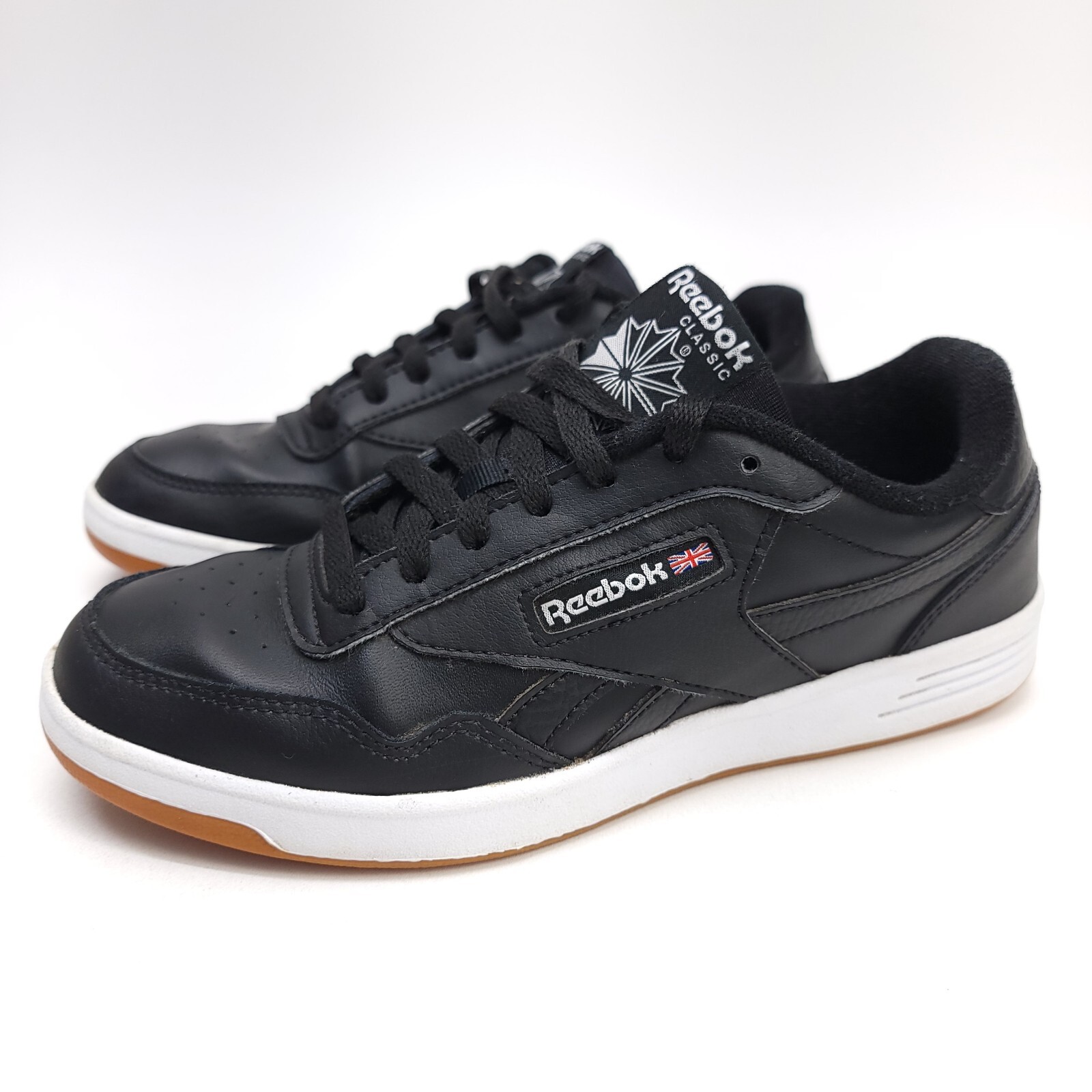Reebok Club Memt Sneakers for Men in Black White Gum Bottom Size 7.5 FU7136