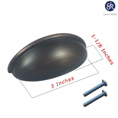 Swiss Kelly Hardware Oil Rubbed Bronze Kitchen Cabinet Handles Drawer Pulls
