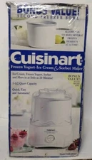Cuisinart 1.5 Quart Frozen Yogurt Ice Cream Sorbet Maker W/ Bonus Extra Bowl NEW