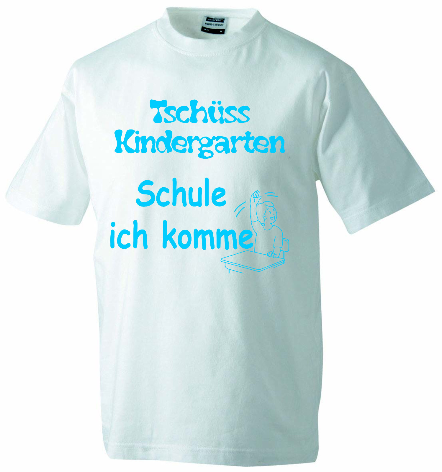Kinder T-Shirt bedruckt "Tschüss Kindergarten Schule ich komme" | eBay