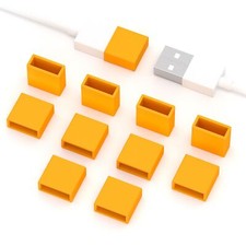 10 Pcs USB Port Protective Cover USB A Male Anti Dust Plug Stopper Cap Cover