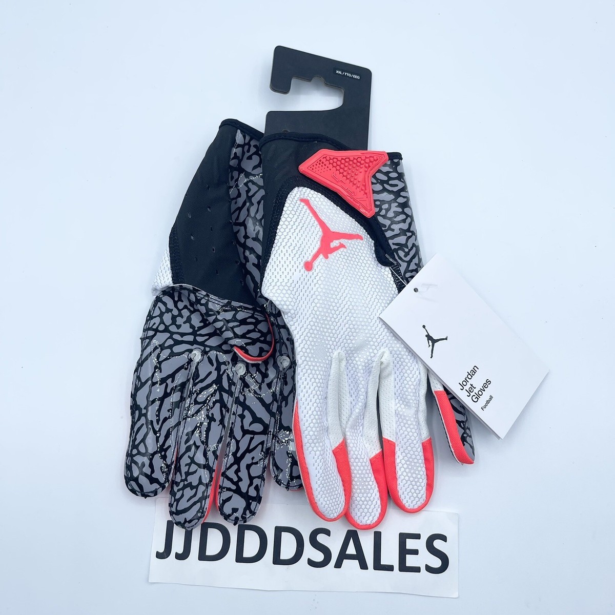 Nike Air Jordan 7.0 Vapor Jet Football Receiver Gloves White