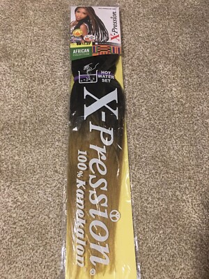 3 Packs X-pression X-pression 100% Kanekalon 46'' Braiding Hair Color1B/33