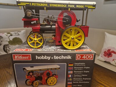 Wilesco Dampfmaschine D 409 Showmans Engine Originalkarton