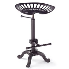 Elm Home And Garden Tractor Seat Adjustable Kitchen Breakfast Bar Stool