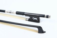 Yinfente 4/4 Violin Bow Black Carbon Fiber Stick AAA Bow Hair Ebony Frog