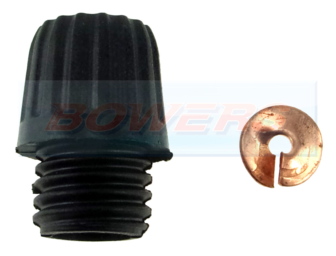 IGNITION COIL SHORT SCREW IN ACORN NUT WITH BRASS SPLIT WASHER AUSTIN 7