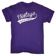 Funny Mens T Shirts Vintage Aged To Perfection Old T-SHIRT Birthday Novelty