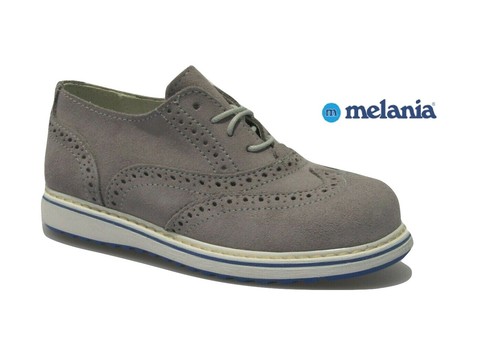Scarpe scarpette da bambino ragazzo MELANIA francesina inglesina camoscio  grigie | eBay