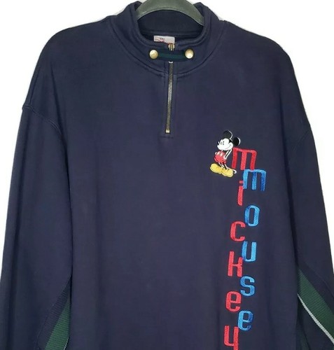 Vintage 90s Disney Store Sudadera Bordado Mickey Mouse Varsity Adulto Talla  XL usado en excelente estado | eBay