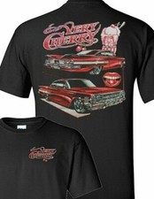1960 Chevrolet Impala Very Cherry 265 100 Black Cotton T-Shirt