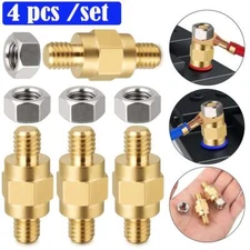 4Pcs 3/8"-16 GM Post Brass Side PostBattery Terminal Bolt Standard Extender Stud