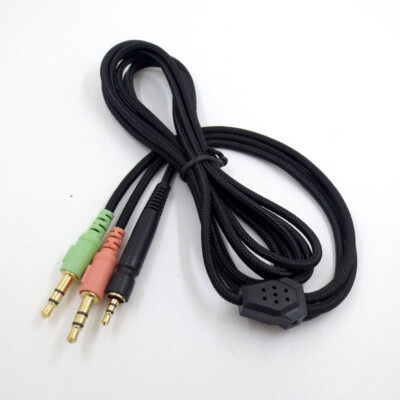 Dual Plug Headset Audio für Sennheiser GAME ZERO ONE PC373 GSP350 500 600
