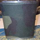 Camouflage Stainless Steel Hip Flask 6 oz with Screw Cap, Green/Black — photo 3