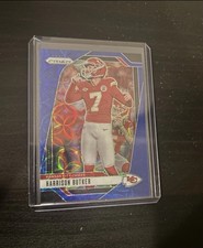 2024 Panini Prizm Blue Scope Harrison Butker #ed 7/14 Jersey #