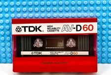 TDK AV-D  60 1985 USA TYPE I  BLANK CASSETTE TAPE 1  SEALED 