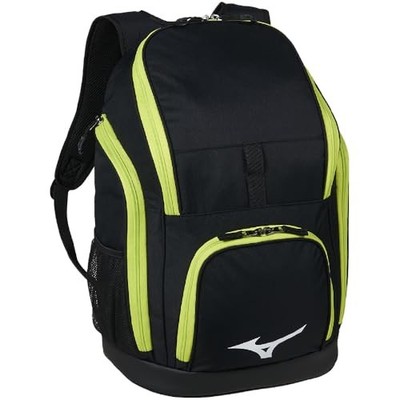 MIZUNO Swimming Backpack Pool Bag Gym Bag 35L N3JDC001 Black/Lime