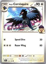 Hop's Corvisquire 134/159 Common Journey Together Pokemon NM