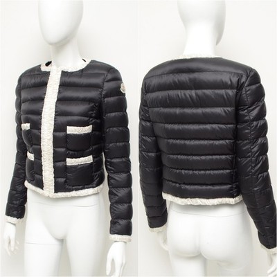 Authentic Women's Moncler Flavienne Short Quilted Down Puffer Jacker Size 0,~XS