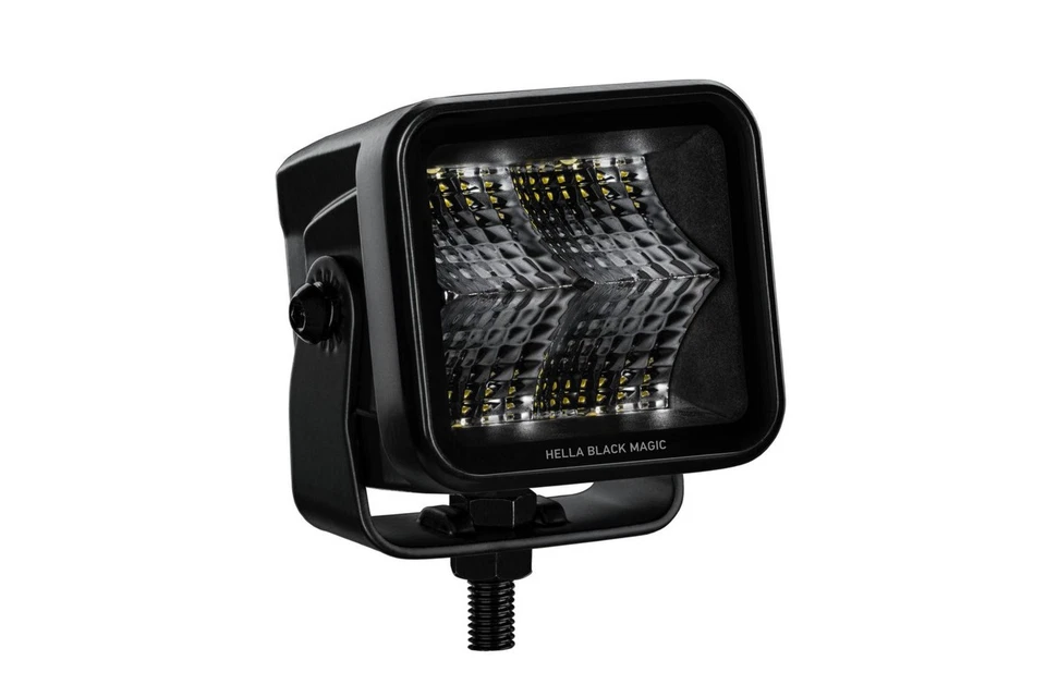 Fernscheinwerfer 24 V LED HELLA BLACK MAGIC mit Schalter + Kabel - Bild 2 von 4